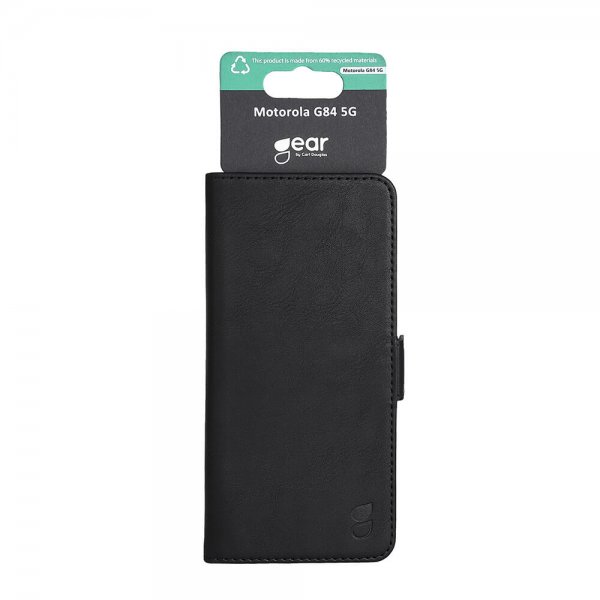 Gear Motorola Moto G84 -puhelimen suojakuori, 3 korttipaikkaa, musta