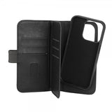 Gear iPhone 15 Pro Kotelo 7 Korttipaikkaa Irrotettava Kuori MagSeries Musta