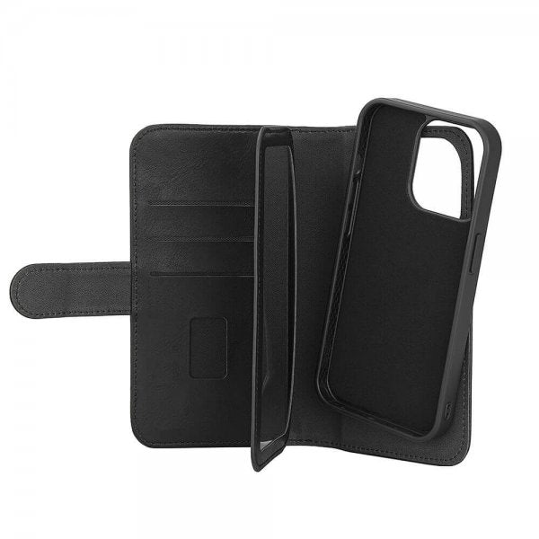 Gear iPhone 15 Pro Kotelo 7 Korttipaikkaa Irrotettava Kuori MagSeries Musta