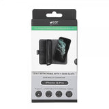 Gear iPhone 15 Pro Kotelo 7 Korttipaikkaa Irrotettava Kuori MagSeries Musta