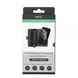 Gear iPhone 15 Plus Suojakotelo 7 Korttipaikkaa Irrotettava Kuori MagSeries Musta