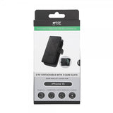 Gear iPhone 15 Kotelo 3 Korttipaikkaa Irrotettava Kuori MagSeries Musta