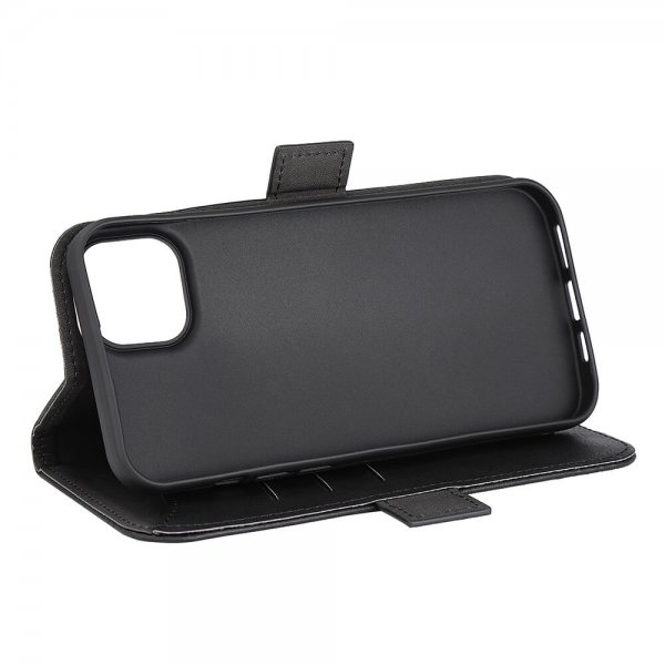 Gear iPhone 15 Plus -suojakotelo, 3 korttipaikkaa, MagSeries, musta