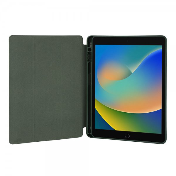Gear iPad 10.2 (sukupolvi 7/8/9) Kotelo Kolmiosainen jalusta Folio Vihreä