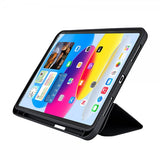 Gear iPad 10.9 (gen 10)/iPad 11 (A16) kotelo kynäpidikkeellä musta