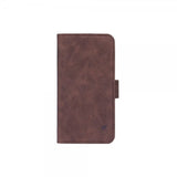 Gear iPhone 11 -suojakotelo Mobile Wallet, nubukkinahkaa, ruskea