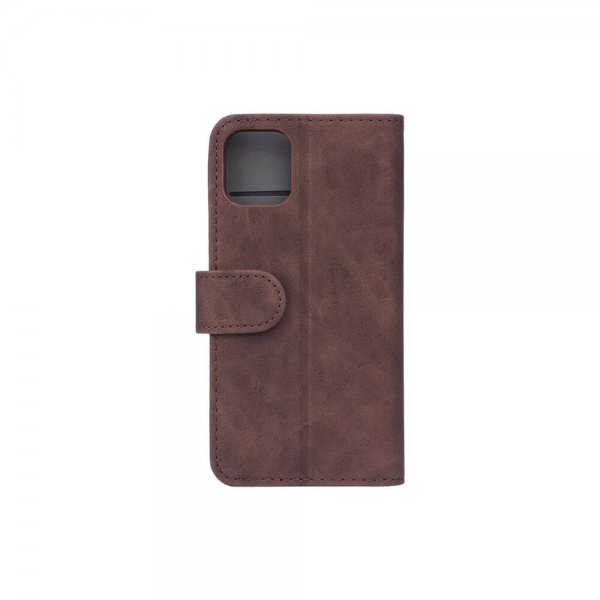 Gear iPhone 11 -suojakotelo Mobile Wallet, nubukkinahkaa, ruskea