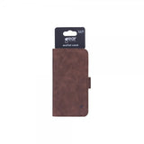 Gear iPhone 11 -suojakotelo Mobile Wallet, nubukkinahkaa, ruskea