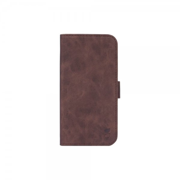 Gear iPhone 12 Pro Max Kuori Mobile Wallet Nubuck Ruskea