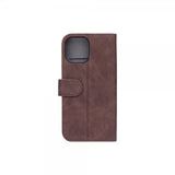 Gear iPhone 12 Pro Max Kuori Mobile Wallet Nubuck Ruskea