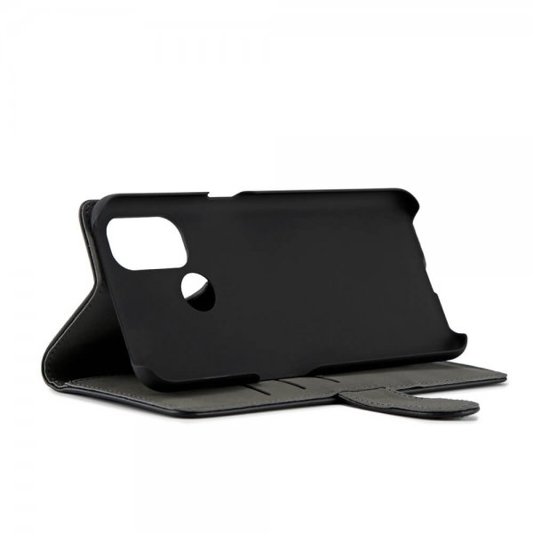 Gear OnePlus Nord N100 Kotelo, 3 korttipaikkaa, musta
