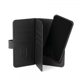 Gear iPhone 11 -kotelo, 7 korttipaikkaa, irrotettava kuori, musta