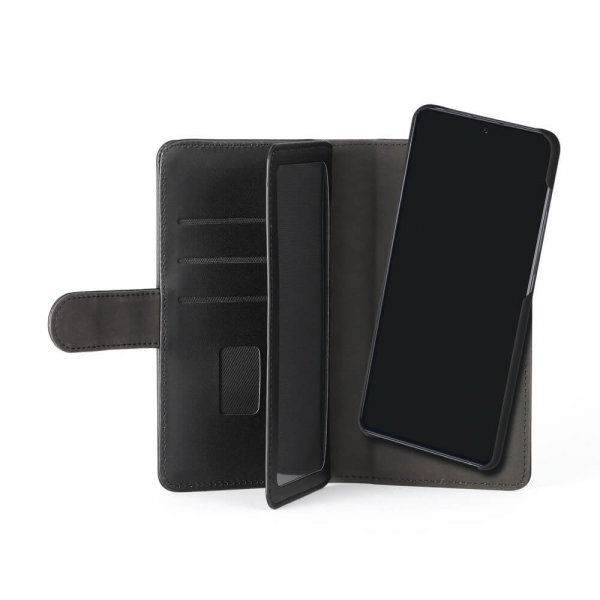 Gear Samsung Galaxy A41 - Kotelo 7 korttipaikkaa irrotettava kuori musta