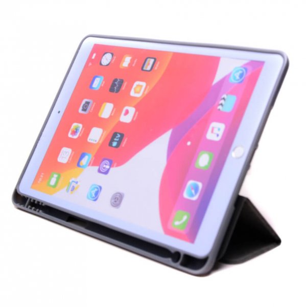 Gear iPad 10.2 (7/8/9 sukupolven) kotelo kolminkertaisella jalustalla Folio Harmaa