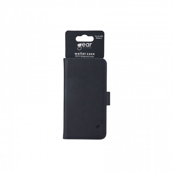Gear iPhone 11 -suojakotelo, irrotettava takakuori, 3 korttipaikkaa, musta
