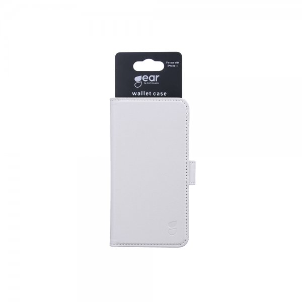 Gear iPhone 11 -suojakotelo, 3 korttipaikkaa, valkoinen
