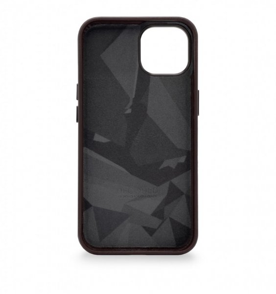 Decoded iPhone 14 Plus -kuoret, nahkainen takakansi, ruskea