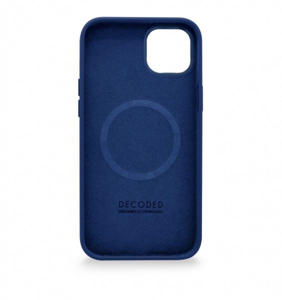 Decoded iPhone 14 Plus -kuori silikoninen takakuori, Navy Peony