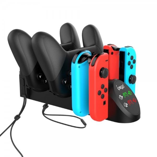 Ipega 6-in-1-latausteline Nintendo Switch -ohjaimille