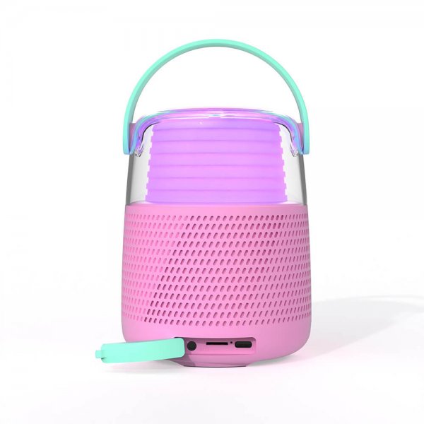 Mobility on Board Kaiutin Karaoke-setti LED Pinkki