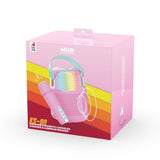 Mobility on Board Kaiutin Karaoke-setti LED Pinkki