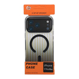 iPhone 17 Pro Max Kuori Uritettu MagSafe Musta Läpinäkyvä
