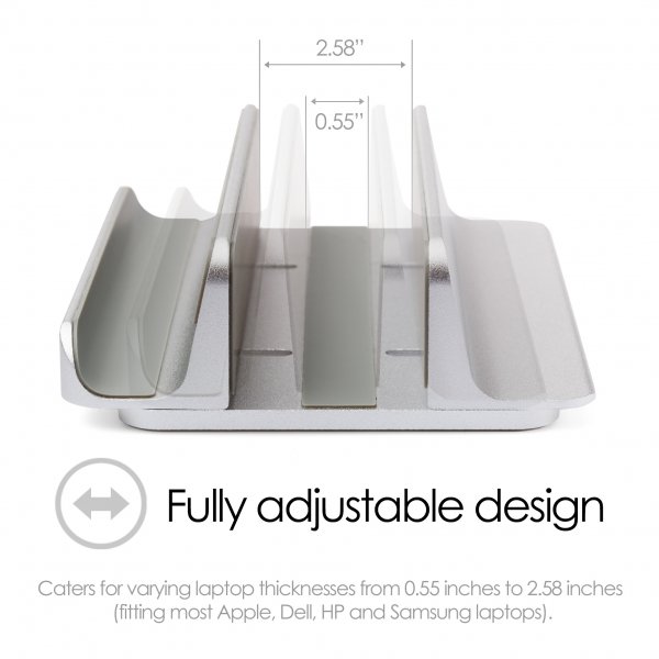 desire2 Kaksi pöytätelinettä tabletille Mac/ultrakirjoille Säädettävä alumiini
