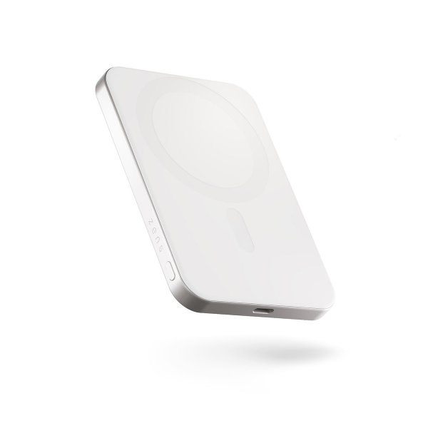 Zens Powerbank Pro 1 Slim 5000 mAh Qi2 MagSafe Valkoinen