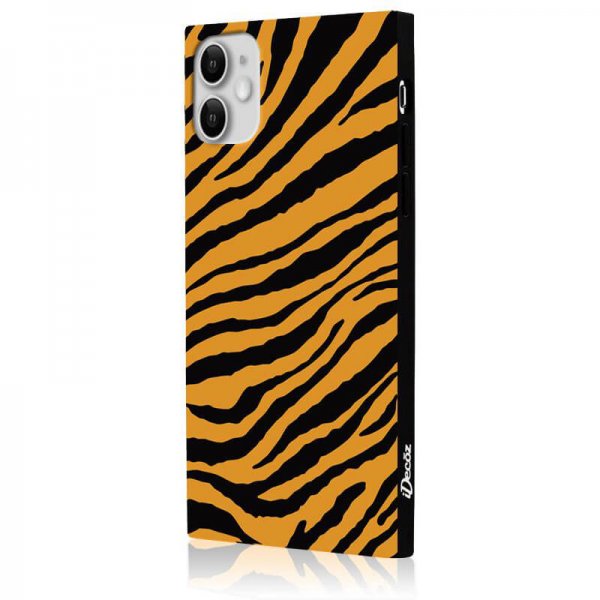 iDecoz iPhone 11 -suojakuori, neliömalli, Tiger