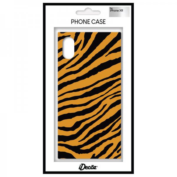 iDecoz iPhone Xr -kotelo Square Case Tiger