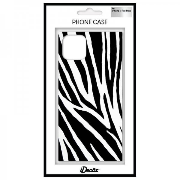 iDecoz iPhone 11 Pro Max -suojakuori Square Case Zebra