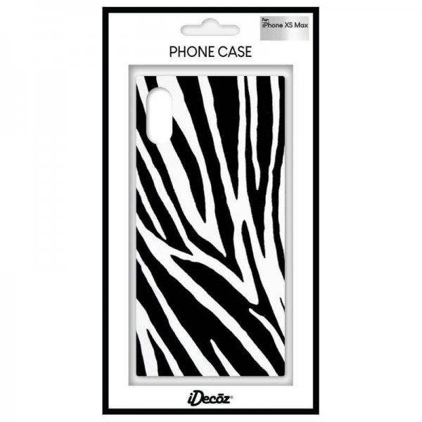 iDecoz iPhone Xs Max Kuori Square Case Zebra