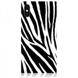 iDecoz iPhone X/Xs -kuori Square Case Zebra
