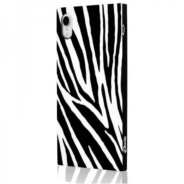 iDecoz iPhone Xr -suojakuori Square Case Zebra