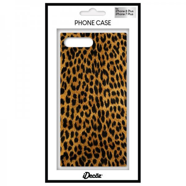 iDecoz iPhone 7 Plus/iPhone 8 Plus -suojakuori Square Case Leopard