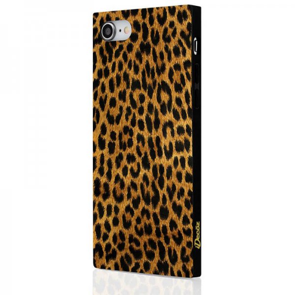 iDecoz iPhone 7/8/SE Suojakuori Square Case Leopard
