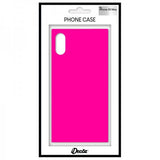 iDecoz iPhone Xs Max Suojakuori Square Case Neon Pinkki
