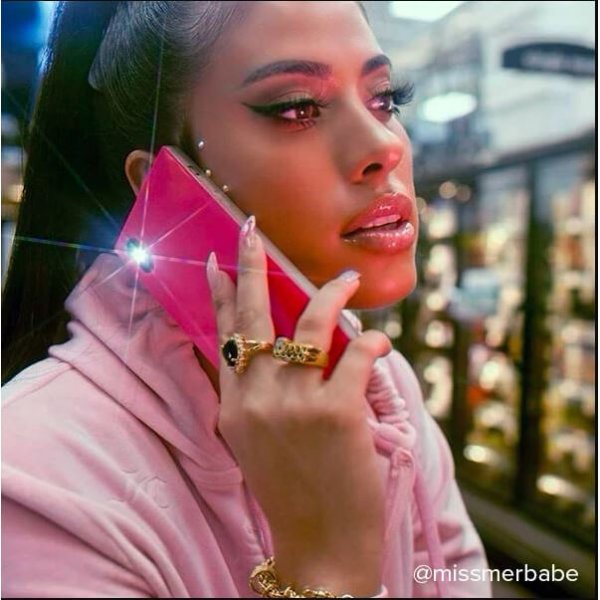 iDecoz iPhone X/Xs -kuori Square Case Neon Pink