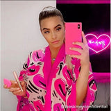 iDecoz iPhone 7 Plus/iPhone 8 Plus -suojakuori Square Case Neonpinkki