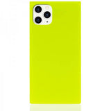 iDecoz iPhone 11 Pro Max Square Case neonkeltainen