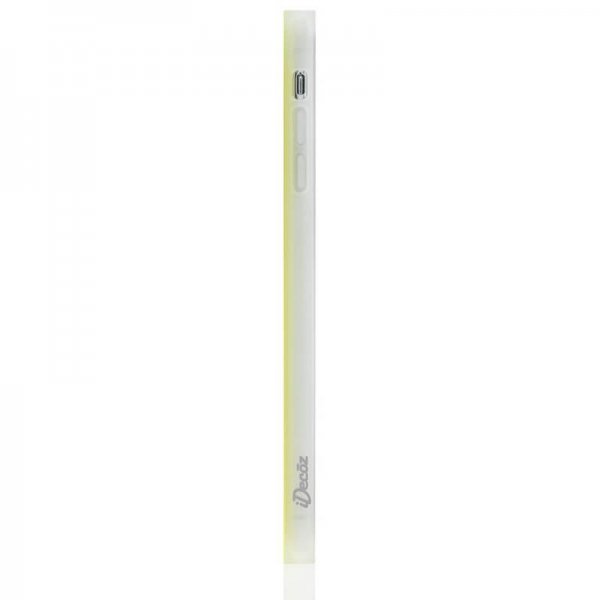 iDecoz iPhone 11 Pro -suojakuori, neliömalli, neonkeltainen