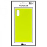 iDecoz iPhone X/Xs Suojakuori Square Case Neon Keltainen
