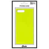 iDecoz iPhone 7 Plus/iPhone 8 Plus -suojakuori, neliömalli, neonkeltainen