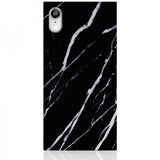 iDecoz iPhone Xr -kuori Square Case Marble Svart