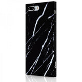 iDecoz iPhone 7 Plus/iPhone 8 Plus kuori Square Case Marble Black