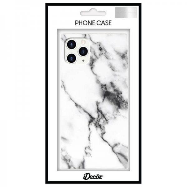 iDecoz iPhone 11 Pro Kuori Square Case Marble White