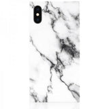iDecoz iPhone X/Xs Square Case Marble White -suojakuori
