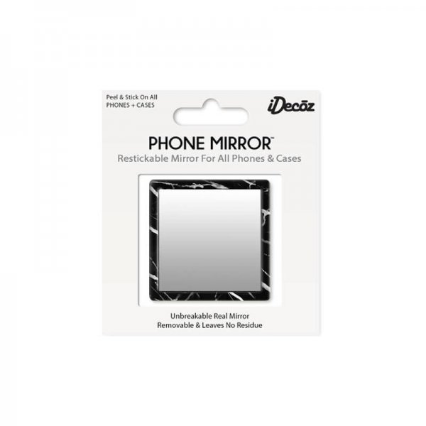 iDecoz Mobilspegel Phone Mirror Musta Marmori