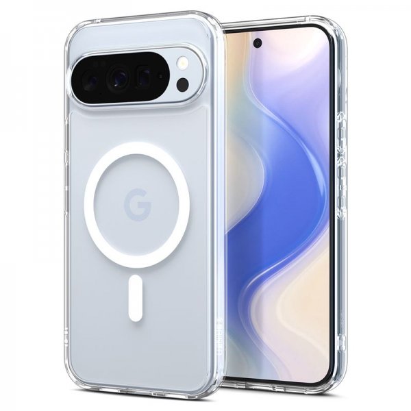 Spigen Google Pixel 10 Pro XL -suojakuori, Ultra Hybrid MagFit Clear White