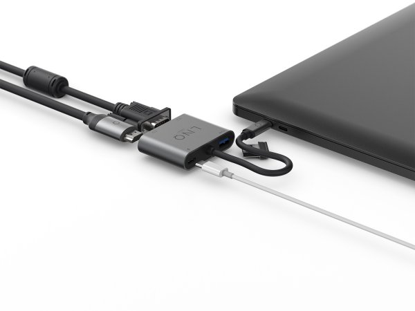 LINQ by Elements 4-in-1 USB-C-moniporttikeskitin